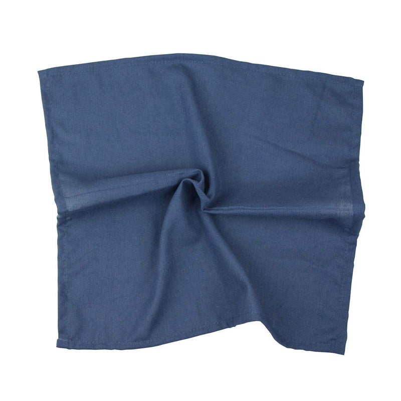 INFEI Solid Color Polyester Linen Blended Thin Dinner Cloth Napkins - Set of 12 (40 x 40 cm) - for Events & Home Use (Aegean) - Image 5